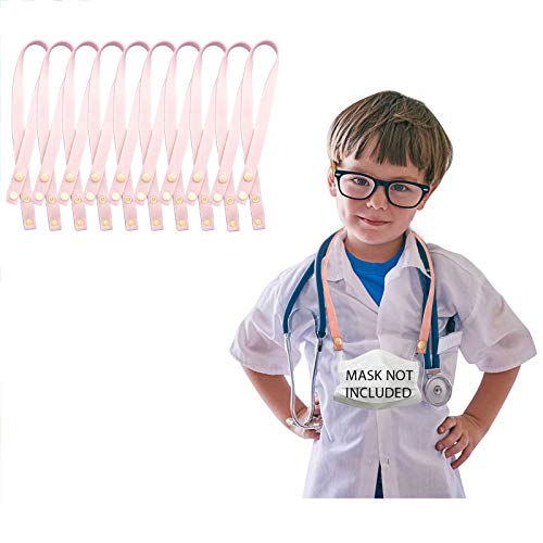 FZAI Mas-k Lanyard Strap Metal Chain, Mas-k Chain Holder for Women Men Kids, ...