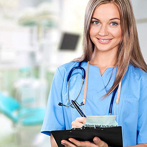 FZAI Mas-k Lanyard Strap Metal Chain, Mas-k Chain Holder for Women Men Kids, ...