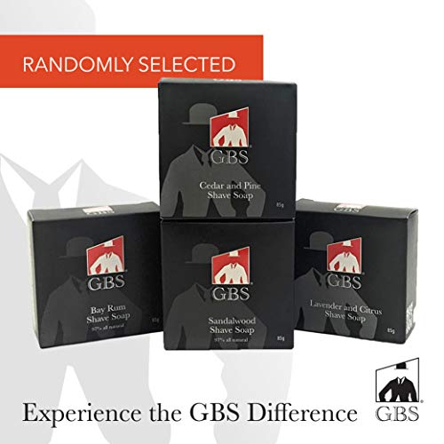 G.B.S Men's Grooming Set with Classic Shaving Soap Mug with Knob Handle, Synt...
