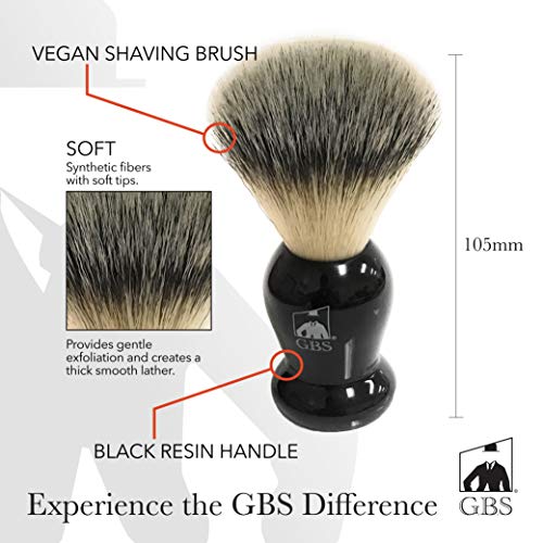 G.B.S Men's Grooming Set with Classic Shaving Soap Mug with Knob Handle, Synt...