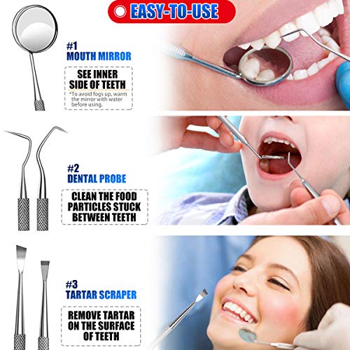 Dental Tools, Plaque Remover for Teeth, Professional Dental Hygiene Cleaning ...