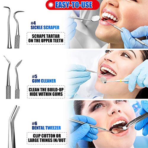 Dental Tools, Plaque Remover for Teeth, Professional Dental Hygiene Cleaning ...