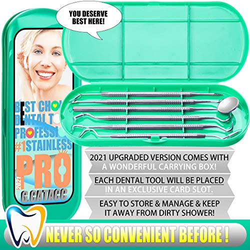 Dental Tools, Professional Plaque Remover for Teeth, Dental Hygiene Kit, Stai...