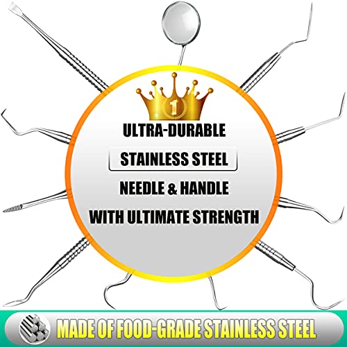 Dental Tools, Professional Plaque Remover for Teeth, Dental Hygiene Kit, Stai...