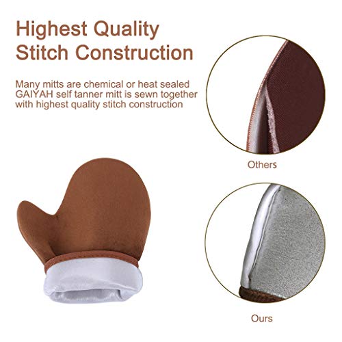 GAIYAH Self Tanning Mitt Applicator Self Tanner Mitt Applicator Tanning Mitts...