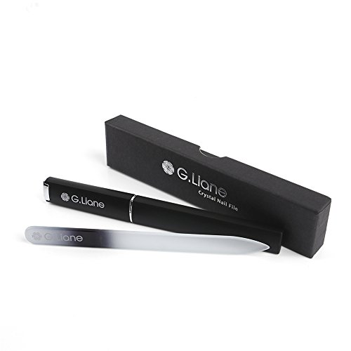 Crystal Glass Nail File - G.Liane Professional Double Sided Etched Crystal Na...