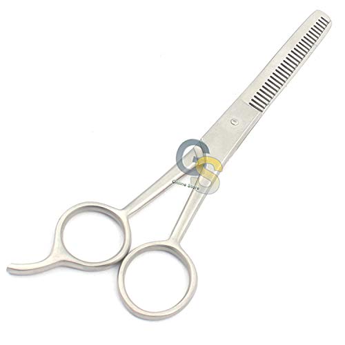 G.S 6.5" HAIRDRESSING THINNING SCISSORS WITH 2 SERRATED BLADE