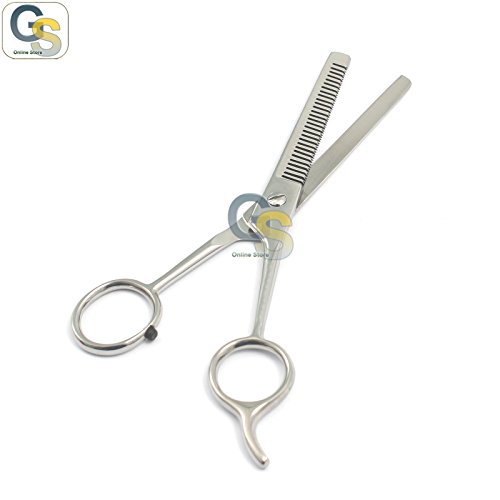 G.S PROFESSIONAL BARBER THINNING TEXTURIZING SCISSORS/SHEARS (6.5-INCH) -ICE ...
