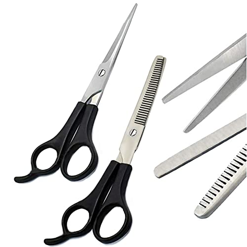 Set Of 2 Pcs 6.5" Razor Edge Hair Cutting Scissors &Thinning scissor Barber/S...