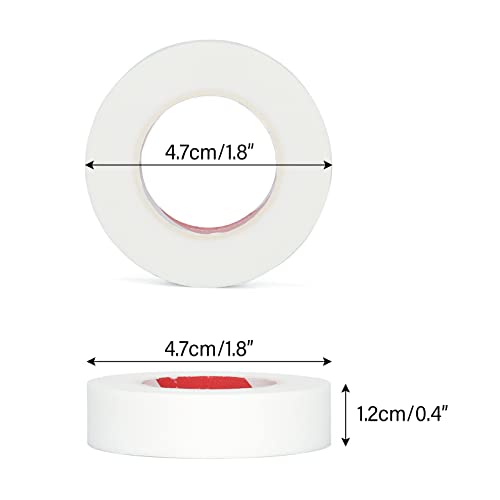 6 Rolls PE Micropore Medical Tape Roll for Individual Eyelash Extensions,1/2'...