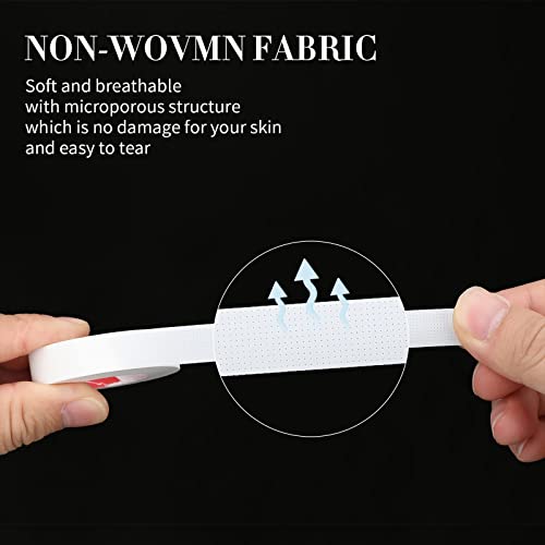 6 Rolls PE Micropore Medical Tape Roll for Individual Eyelash Extensions,1/2'...
