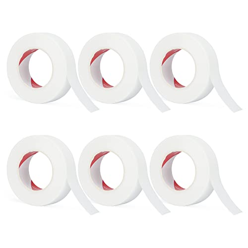 6 Rolls PE Micropore Medical Tape Roll for Individual Eyelash Extensions,1/2'...