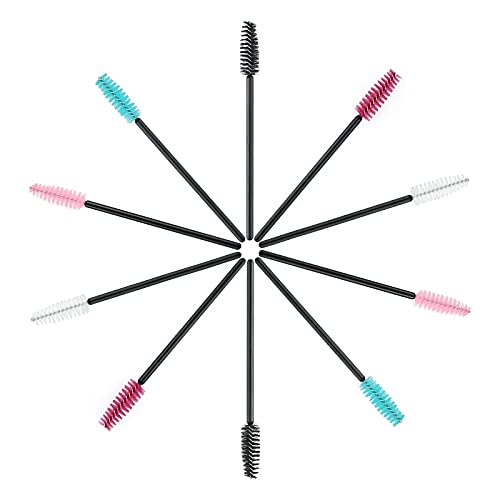Disposable Eyelash Mascara Brushes Wands Applicator Makeup Kits 100 Pack (Mul...