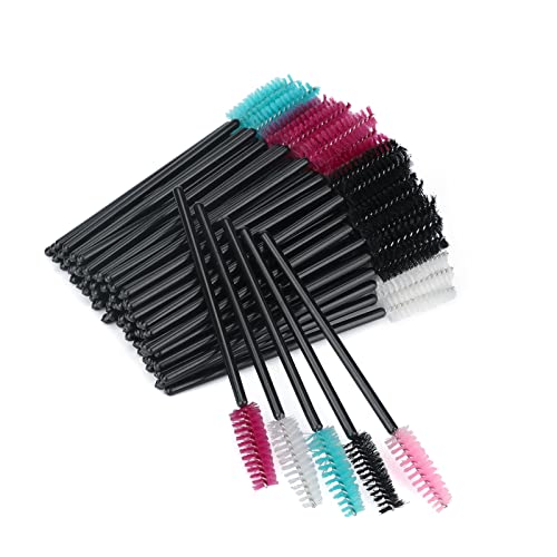 Disposable Eyelash Mascara Brushes Wands Applicator Makeup Kits 100 Pack (Mul...