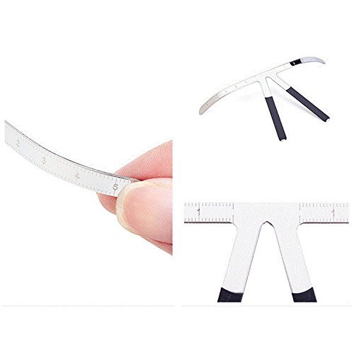 Three-Point Positioning Ruler Makeup Eyebrow Measure Ruler Symmetrical Balanc...