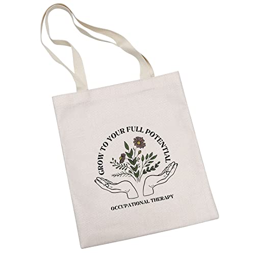 G2TUP Occupational Therapist Thank You Gift OT Canvas Tote Bag Grow To Your F...