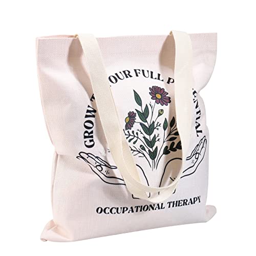 G2TUP Occupational Therapist Thank You Gift OT Canvas Tote Bag Grow To Your F...