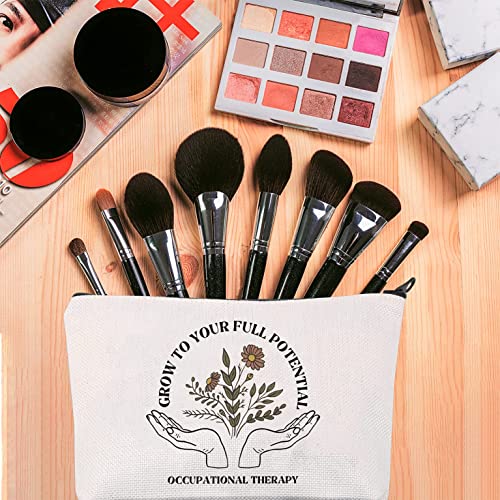 Occupational Therapist Thank You Gift OT Makeup Bag Grow To Your Full Potenti...
