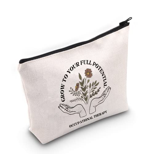 Occupational Therapist Thank You Gift OT Makeup Bag Grow To Your Full Potenti...