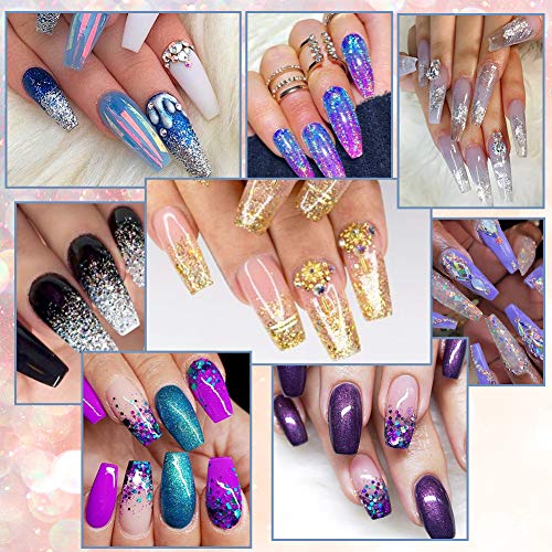 8 Jars of Cosmetic Chunky Glitter Shimmer Body Face Hair Eye Musical Festival...