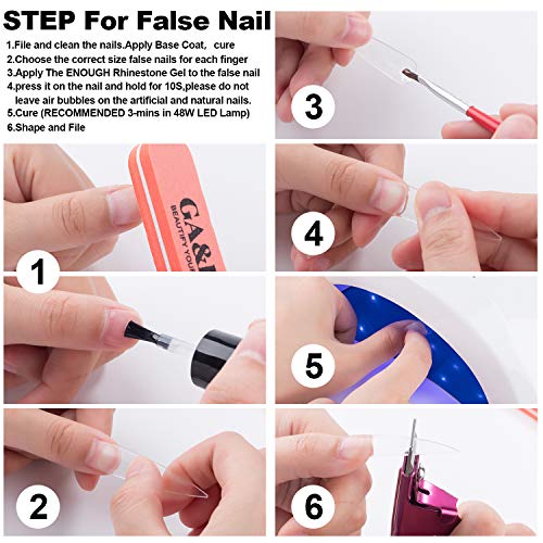 Nail Art 8ml/One Jar of Wipe-Off Rhinestone Glue Gel Adhesive Resin Gem Jewel...