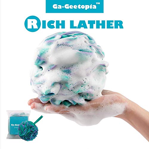 Ga-Geetopia Shower Puff - Shower Bath Sponge Shower Loofah Pouf Balls for Bod...