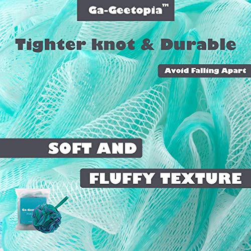 Ga-Geetopia Shower Puff - Shower Bath Sponge Shower Loofah Pouf Balls for Bod...