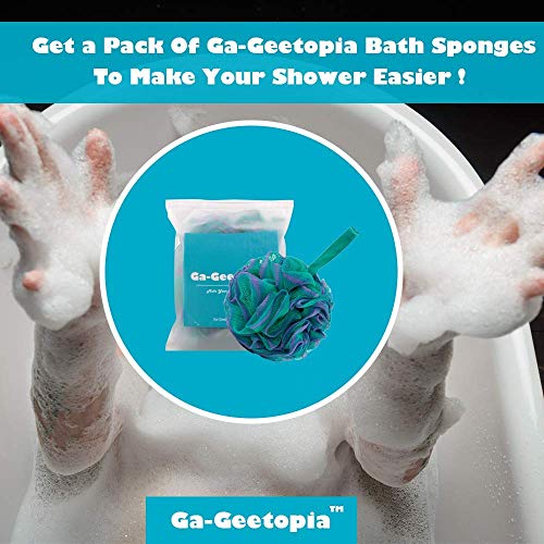 Ga-Geetopia Shower Puff - Shower Bath Sponge Shower Loofah Pouf Balls for Bod...