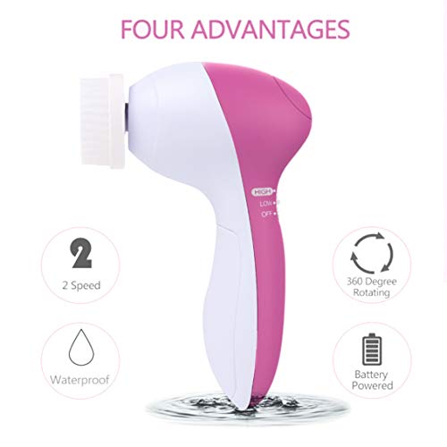 【 Newest 2021 】Gackoko Facial Cleansing Brush-Waterproof Face Spin Brush Se...