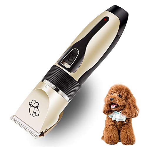 Gahrchian Electric Dog Shaver Clippers Hair Clipper with 8 Guide Combs Hairdr...