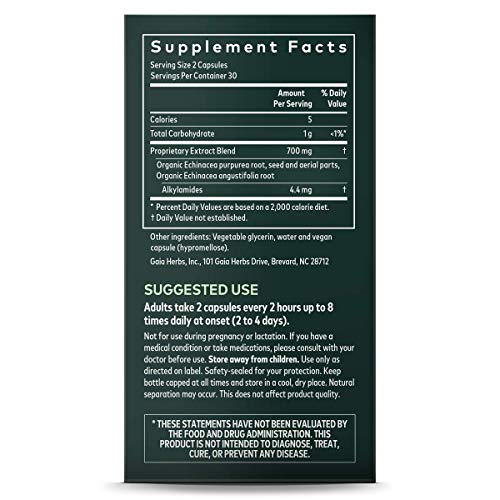 Gaia Herbs Echinacea Supreme Liquid Phyto-Capsules, 60 Count