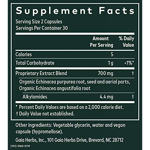 Gaia Herbs Echinacea Supreme Liquid Phyto-Capsules, 60 Count