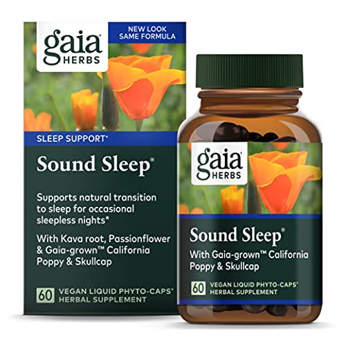 Gaia Herbs, Sound Sleep, Sleep Support, Non Habit Forming Herbal Sleep Aid, K...