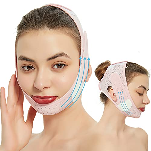 Double Chin Reducer Face Slimming Strap V Line Lifting Face-belt Chin Strap F...