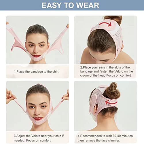 Double Chin Reducer Face Slimming Strap V Line Lifting Face-belt Chin Strap F...