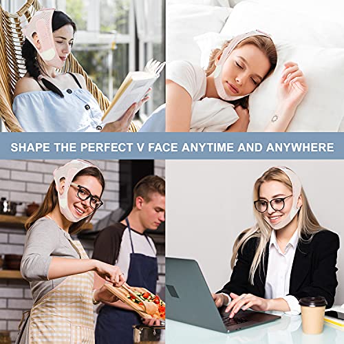 Double Chin Reducer Face Slimming Strap V Line Lifting Face-belt Chin Strap F...