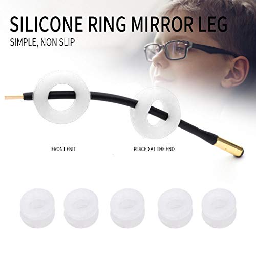 Gallity 10 Pairs Eyeglass Retainer, Premium Round Comfortable Silicone Anti-s...