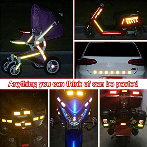 Gallity Reflective Stickers, 360° seen from Any Angle Reflective Decals,Unive...
