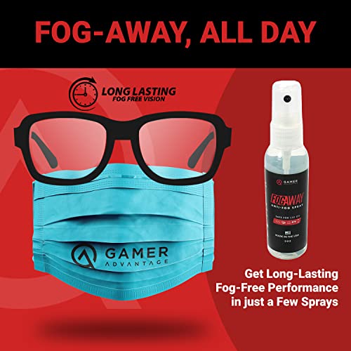 Anti Fog Spray for Glasses | 600 Pumps, 6 month Supply | Prevents Fog on Wind...