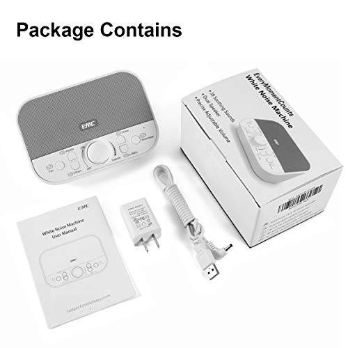 White Noise Machine 38 Sounds Baby Sound Machine for Sleeping Built in Dual S...