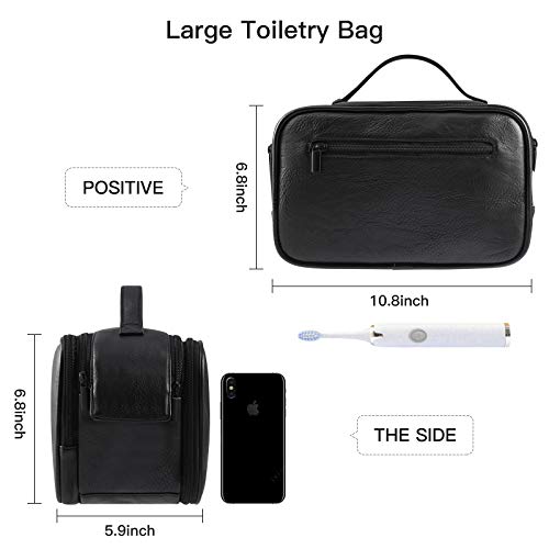 Toiletry Bag for Men, Travel Organizer Dopp Kit Waterproof Shaving Bag for To...
