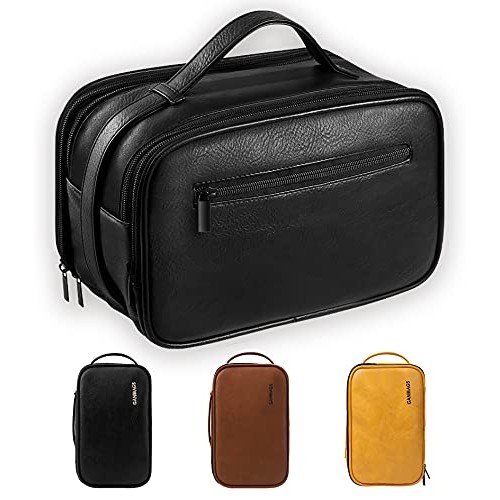 Toiletry Bag for Men, Travel Organizer Dopp Kit Waterproof Shaving Bag for To...