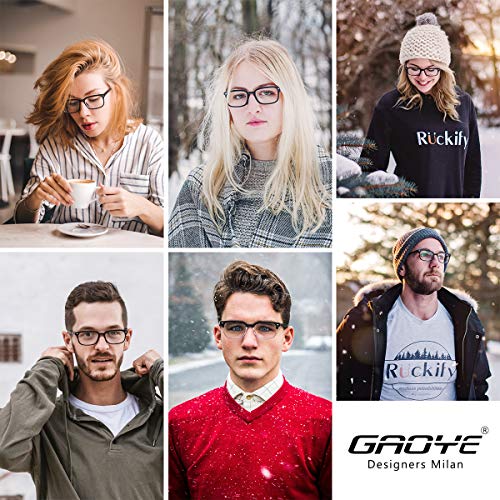 Gaoye Progressive Multifocal Reading Glasses Blue Light Blocking for Women Me...