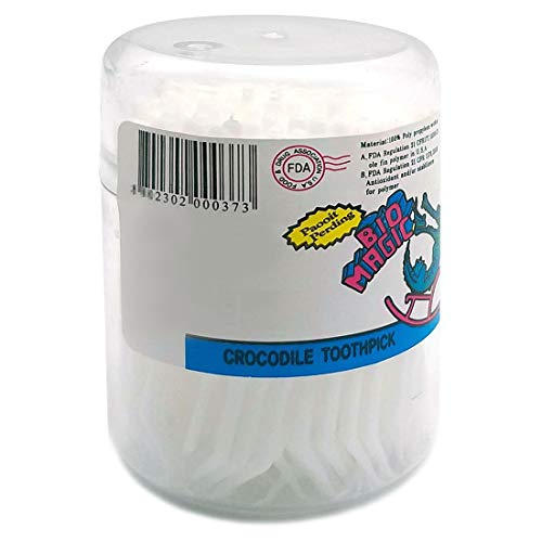 GARASANI Household, Travel Portable Disposable Plastic Curved Hook Toothpicks...