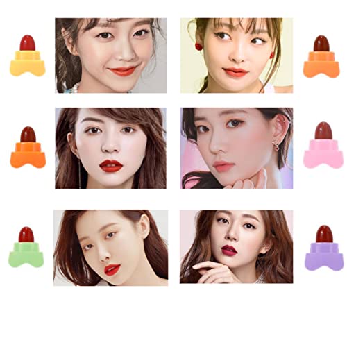 Mini Star Lipstick Set, 6Pcs Cute Long Lasting Soft Matte Lipstick Set, Porta...