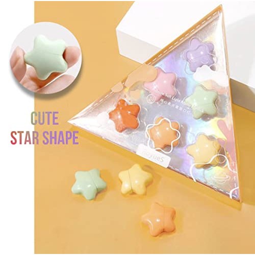 Mini Star Lipstick Set, 6Pcs Cute Long Lasting Soft Matte Lipstick Set, Porta...