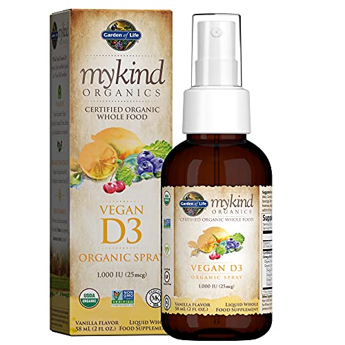 Garden of Life D3 Vitamin - mykind Organic Whole Food Vitamin D Supplement wi...