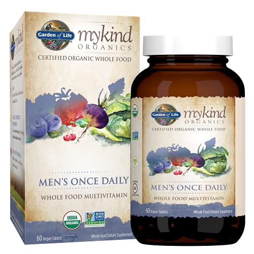 Garden of Life Multivitamin for Men - mykind Organic Men's Once Daily Whole F...