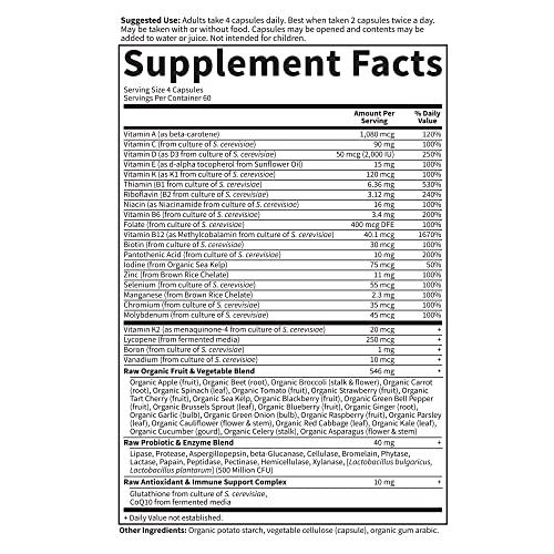 Garden of Life Multivitamin for Men - Vitamin Code 50 & Wiser Men's Raw Whole...