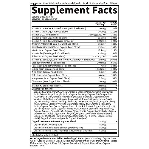 Garden of Life mykind Organics Vitamins for Women 40+, Womens Multi 40+, Vega...